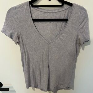 Heathered blue Lululemon t shirt